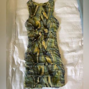 Patterned Mini Dress